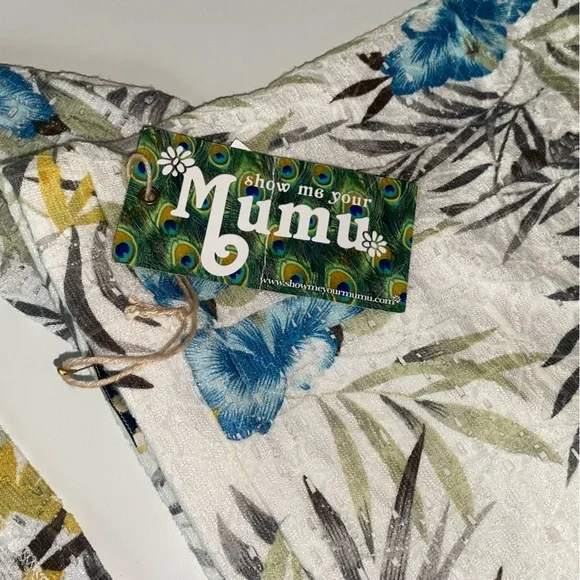 SHOW ME YOUR MUMU CHER TROPICAL FLORAL LONG SLEEVE LACE TOP & LACE MINISKIRT SET - Picture 5 of 11